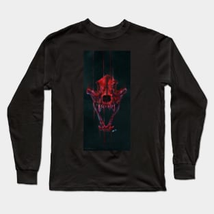 Red Fox Skull Long Sleeve T-Shirt